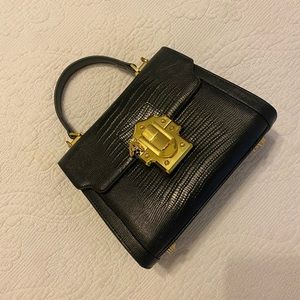 Leather Bag—Gold Details